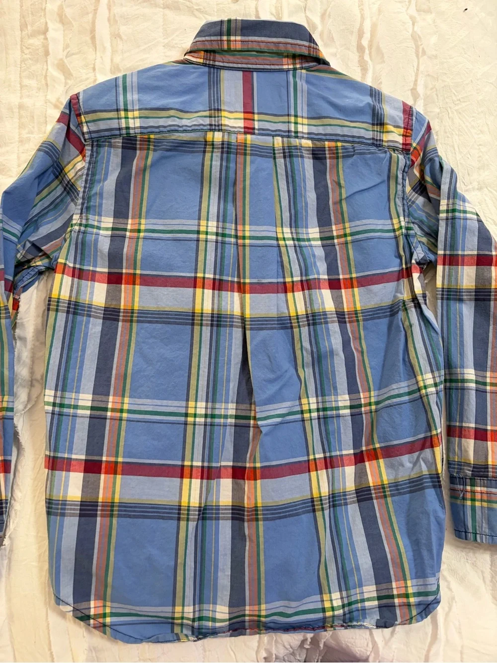 Ralph Lauren Blue Multi-Color Plaid Button-Down Shirt